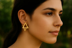 עגילי חפת מגן דוד 