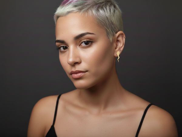 עגילי זרע צמודים לאוזן