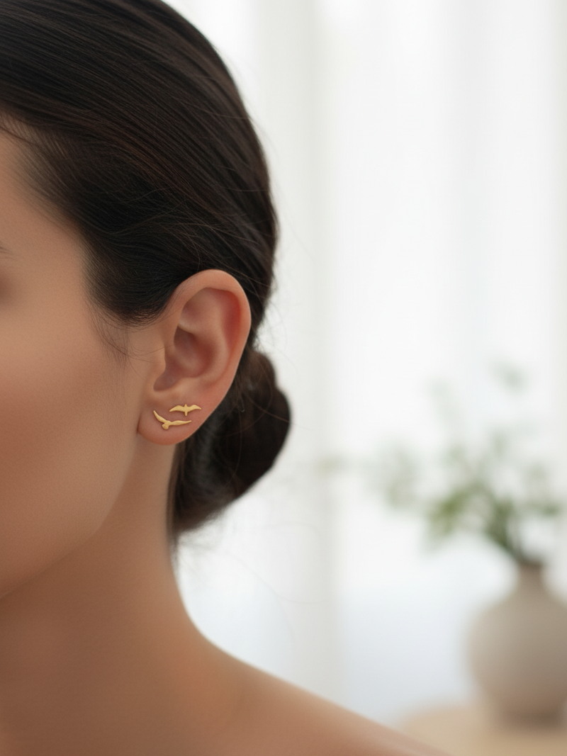 עגילים לשני חורים