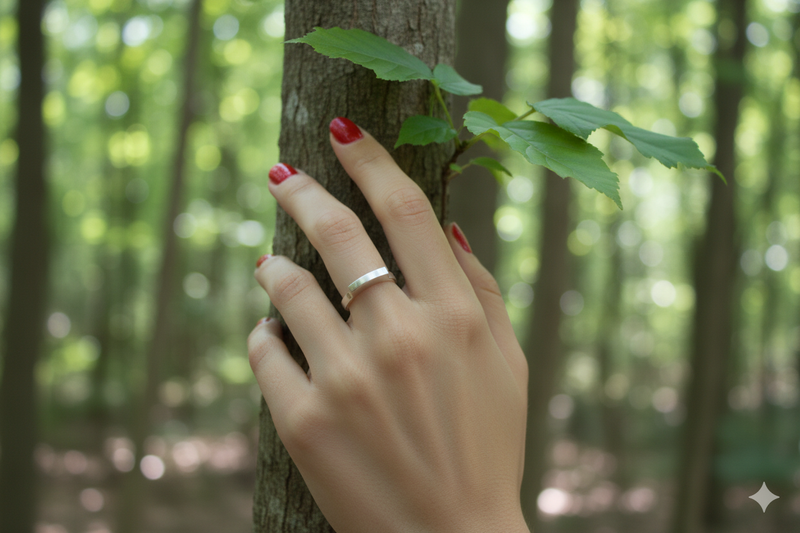 טבעת כסף מיוחדת לאישה