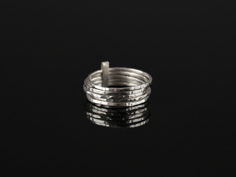 טבעת כסף עדינה