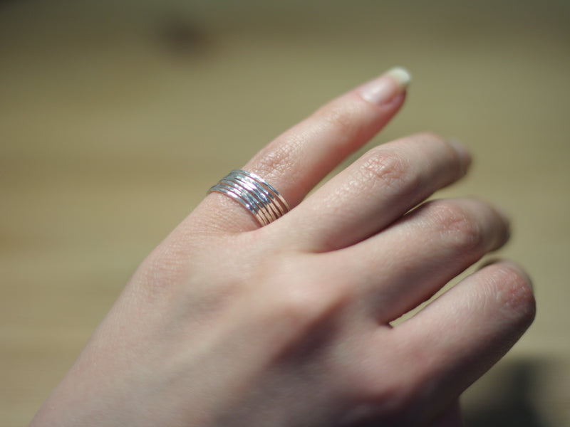 טבעת כסף דקה