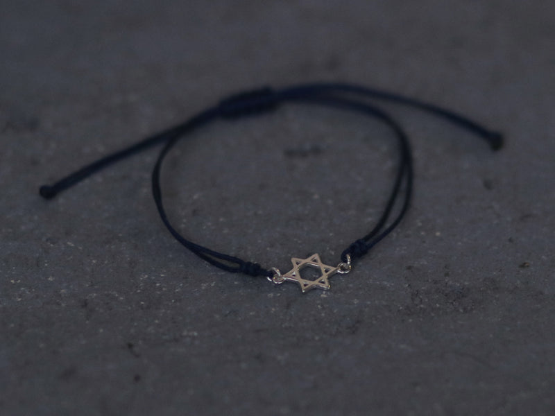 צמיד מגן דוד מכסף