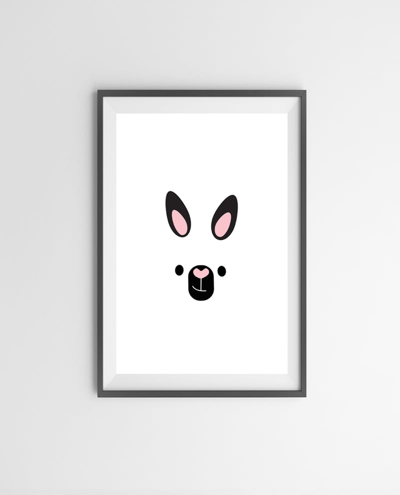 Nordic kangaroo poster for children's room