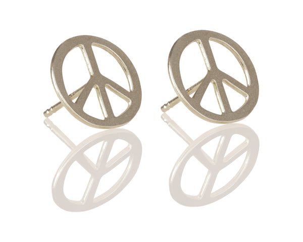 Peace earrings (PEACE) made of silver