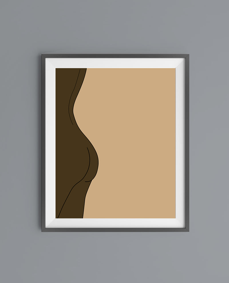 A poster of a naked woman