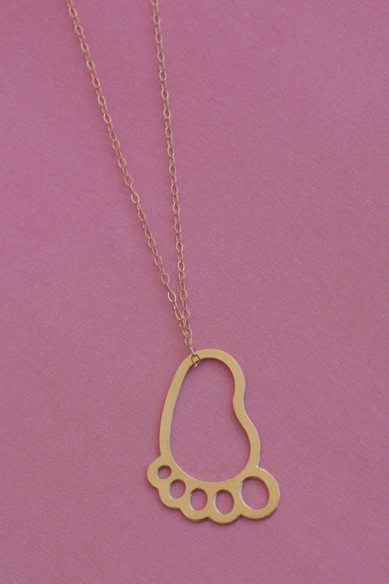 Gold baby foot chain