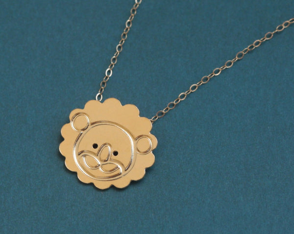 Sweet lion necklace for woman and girl