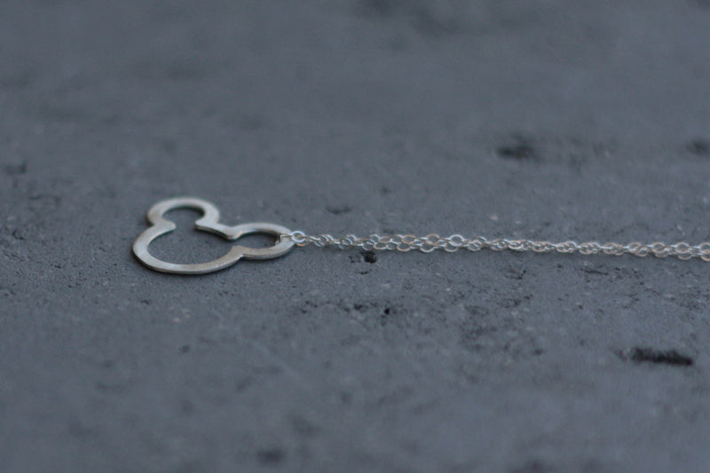 Silver Mickey Mouse necklace
