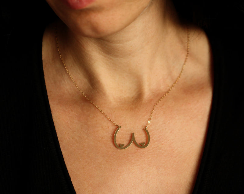 Female chest necklace, a gift for a nursing woman