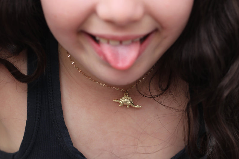 Dinosaur doll necklace for children