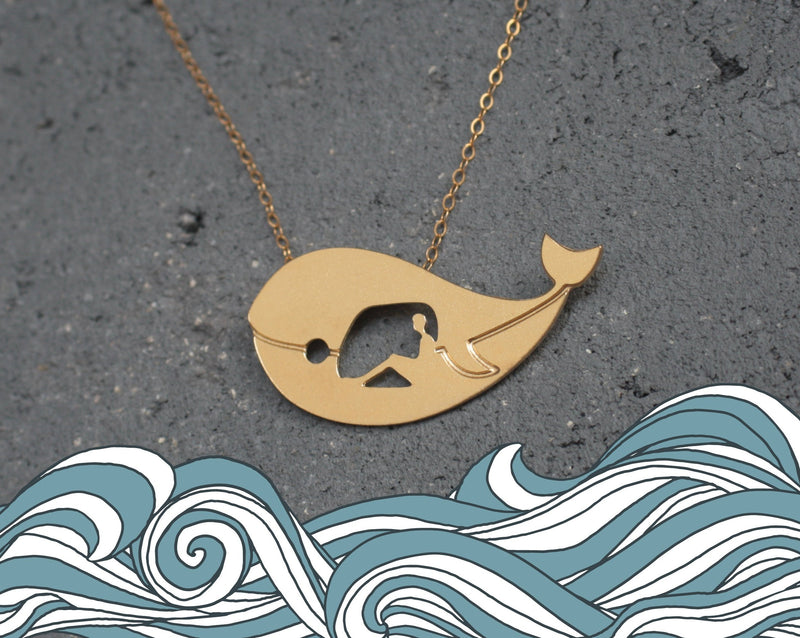 Dove necklace in the belly of the whale