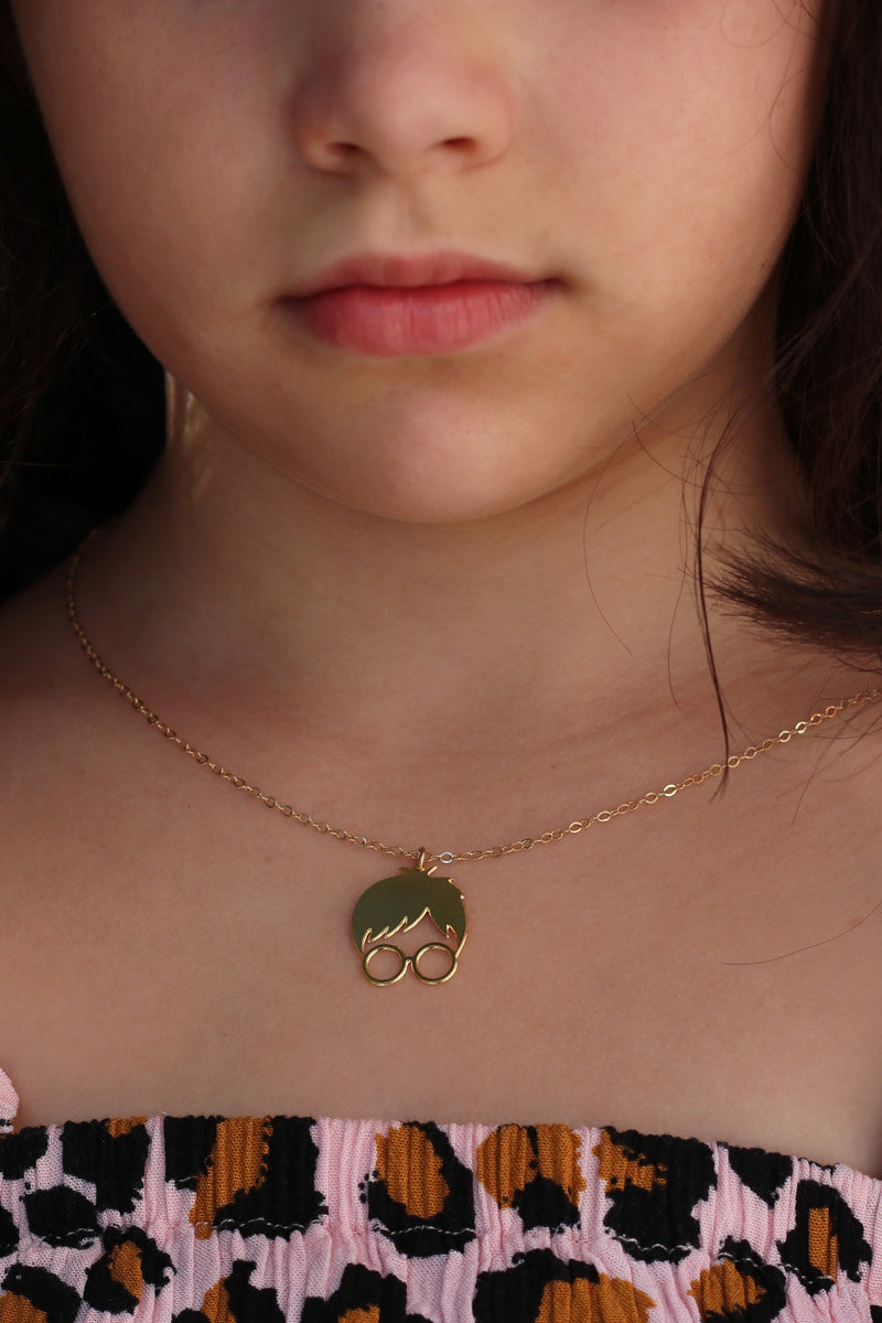 Gold Harry Potter necklace