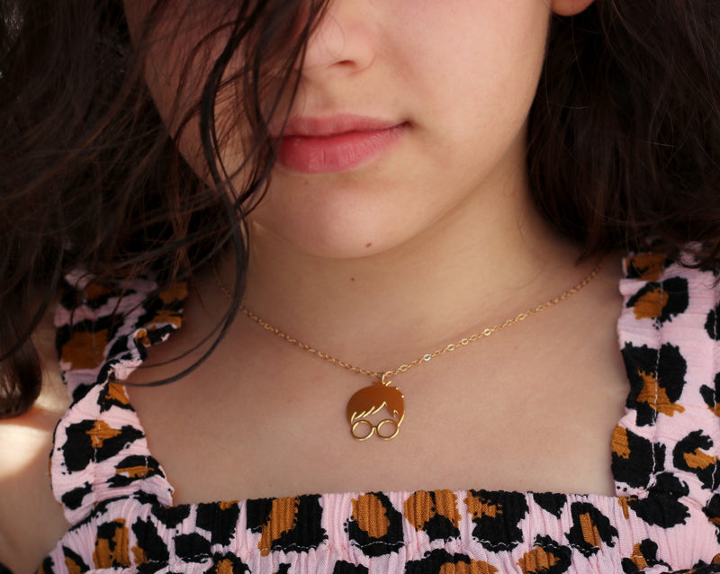 Gold Harry Potter necklace