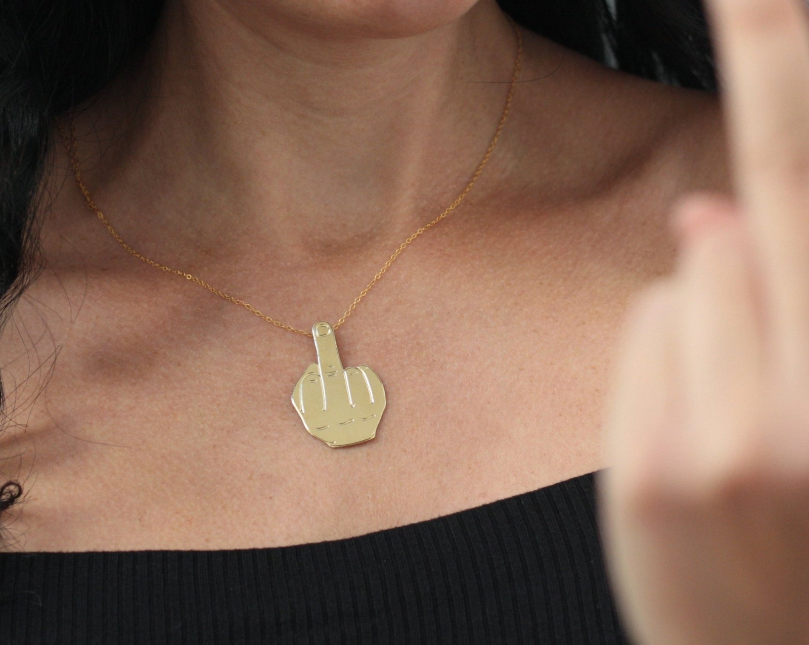 アクセサリー UNDERCOVER Fuck Finger necklace アクセサリー UNDERCOVER Fuck Finger necklace Undercover