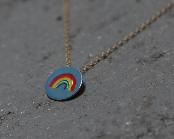 Colorful rainbow necklace