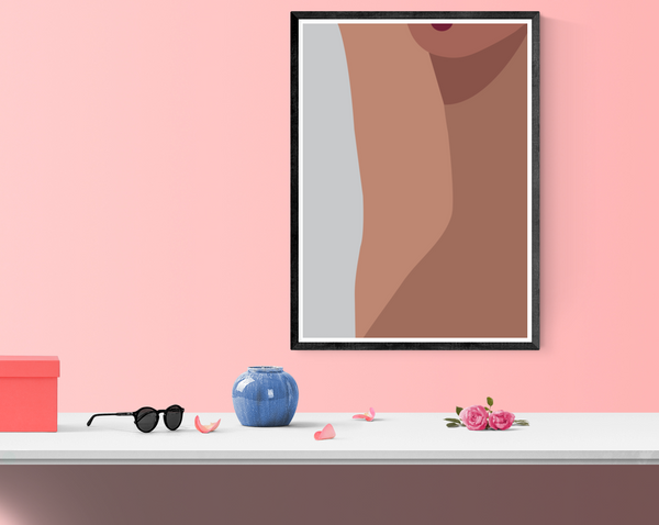 פוסטר של אישה ערומה, תמונת עירום לחדר שינה