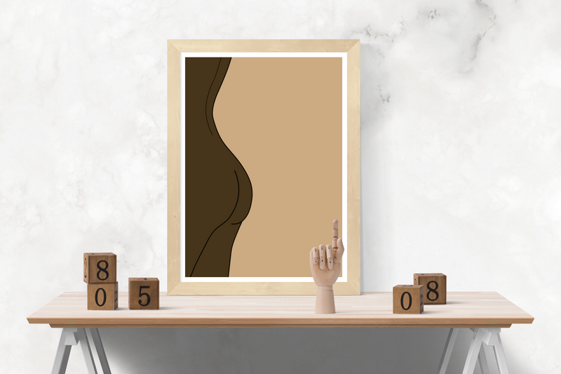A poster of a naked woman